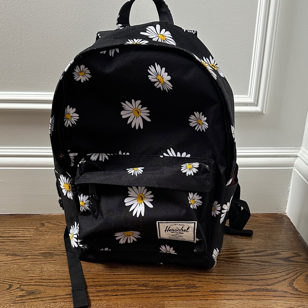 Herschel Black Daisy Kids Backpack